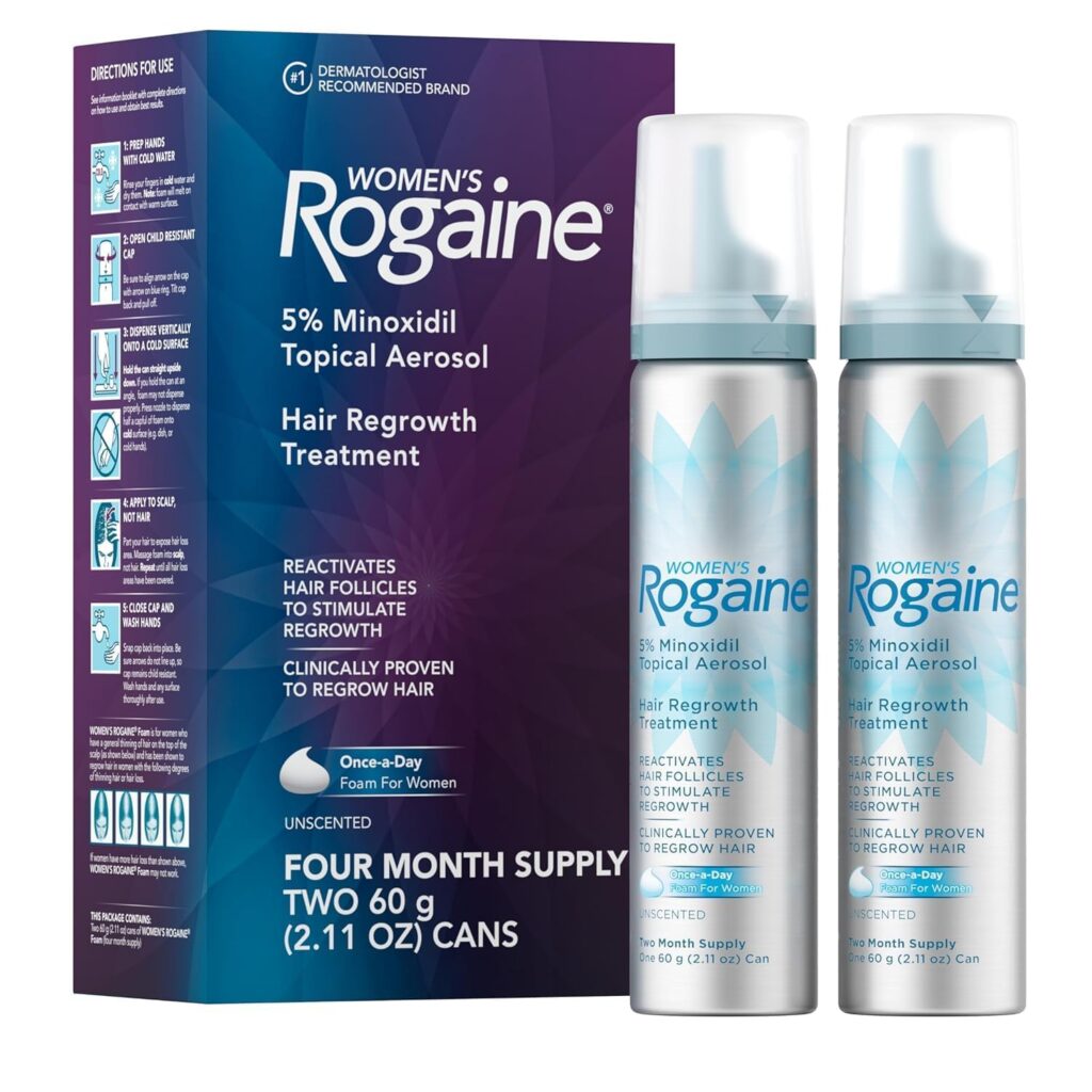 Women's Rogaine 5% Minoxidil Foam – Hair Loss Treatment