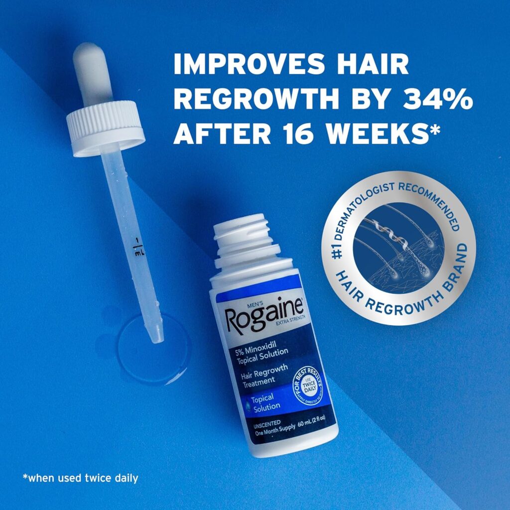 Men's Rogaine 5% Minoxidil – Extra Strength Hair Regrowth