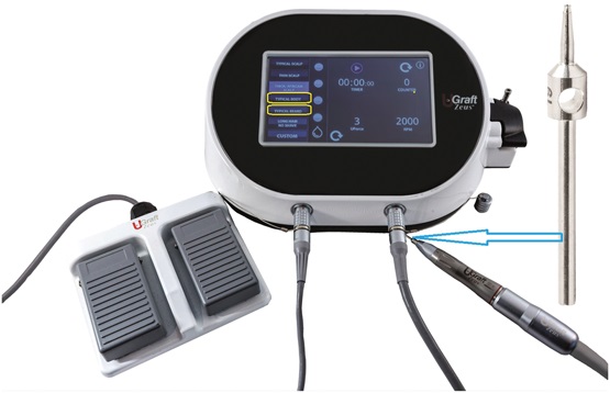 Skin-responsive FUE device